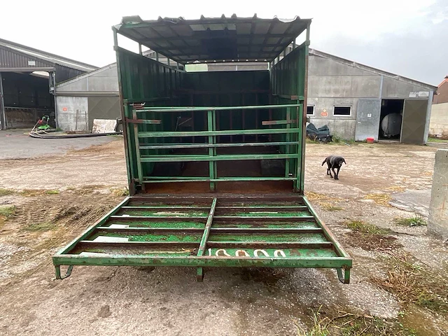 Veeaanhangwagen ongeremd hydraulische laadklep - afbeelding 14 van  19