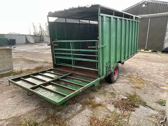 Veeaanhangwagen ongeremd hydraulische laadklep - afbeelding 15 van  19