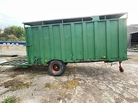 Veeaanhangwagen ongeremd hydraulische laadklep - afbeelding 16 van  19