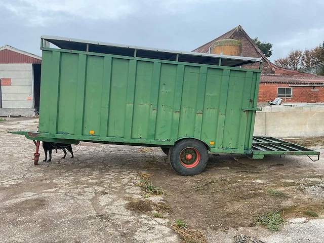 Veeaanhangwagen ongeremd hydraulische laadklep - afbeelding 12 van  19