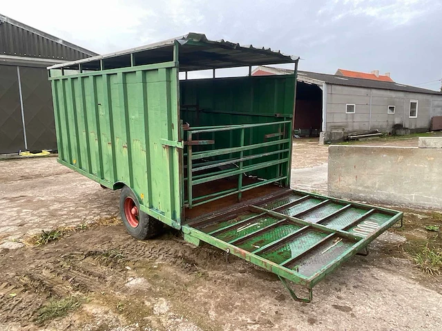 Veeaanhangwagen ongeremd hydraulische laadklep - afbeelding 13 van  19