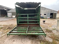 Veeaanhangwagen ongeremd hydraulische laadklep - afbeelding 14 van  19