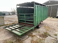 Veeaanhangwagen ongeremd hydraulische laadklep - afbeelding 15 van  19