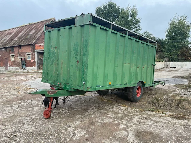 Veeaanhangwagen ongeremd hydraulische laadklep - afbeelding 1 van  19