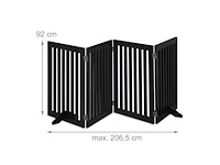 Veiligheidshek 92 cm zwart - afbeelding 4 van  4