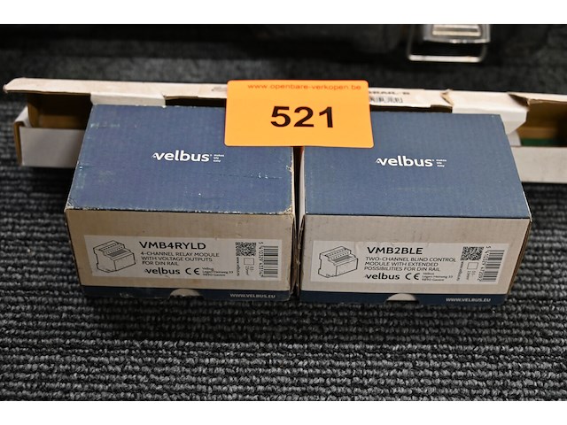 Velbus 4 kanaal relay module - afbeelding 1 van  1