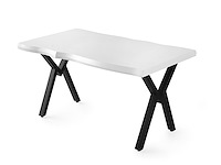 Vella eettafel | 140x75x80 cm | wit melamine - afbeelding 4 van  4