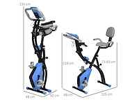 Vélo d'appartement pliable, vélo d'exercice, home traîner pour adultes - afbeelding 4 van  8