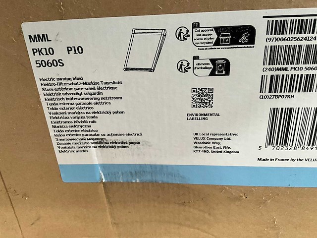 Velux elektrische buitenzonwering netstroom (2x) - afbeelding 8 van  8