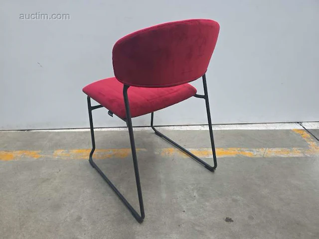 Velvet barstoelen flexfurn teddy (6x) - afbeelding 2 van  5