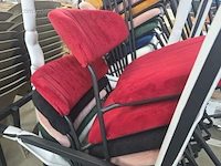 Velvet barstoelen flexfurn teddy (6x) - afbeelding 3 van  5