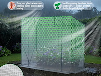 Velway tomatenkas met folie, stabiel, 208 x 81 x 170/141 cm - afbeelding 4 van  6