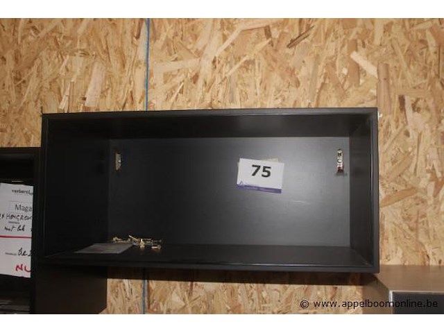 Veneto f2k10114 tz opst. cube hangkastje open hoogte 27,6cm - uitvoering nero - afbeelding 1 van  1