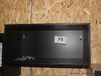 Veneto f2k10114 tz opst. cube hangkastje open hoogte 27,6cm - uitvoering nero - afbeelding 1 van  1