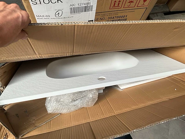 Vente-unique okiwa wastafel/lavabo - afbeelding 4 van  6