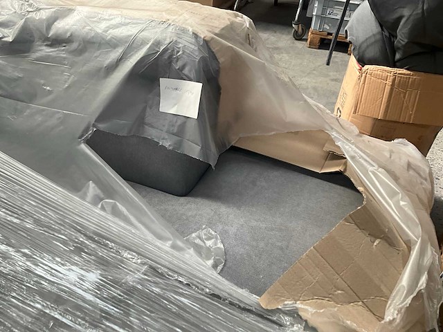 Vente-unique viera-rec1 stoffen zetel/chaise longue - afbeelding 2 van  5