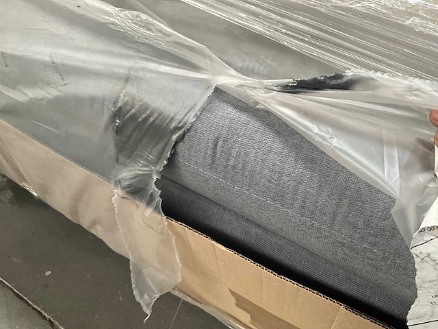 Vente-unique viera-rec1 stoffen zetel/chaise longue - afbeelding 4 van  5