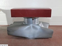 Ventilair metalen dakkap rood 150mm - afbeelding 3 van  5