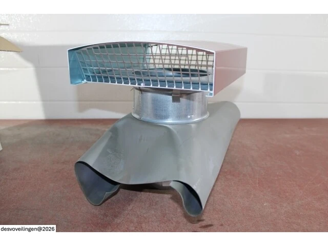 Ventilair metalen dakkap rood 150mm - afbeelding 4 van  5