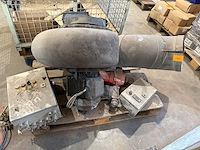 Ventilator met motor en sturingskasten