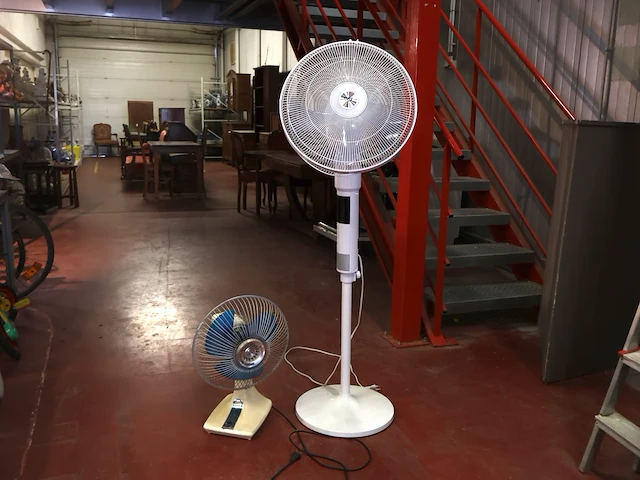 Ventilator op voet (x2) - afbeelding 1 van  8