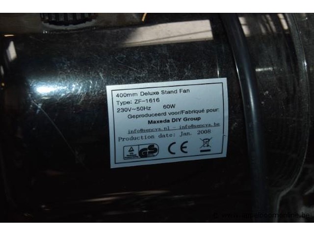 Ventilator op voet - afbeelding 2 van  2