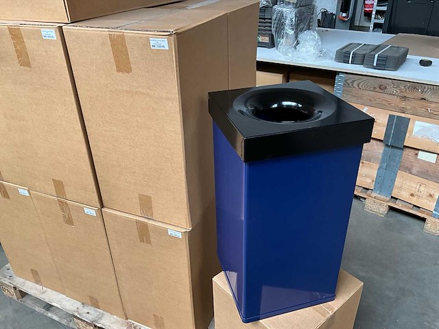 Vepa bins carro flame vlamdovende papierbak metaal 55 liter (3x) - afbeelding 7 van  7
