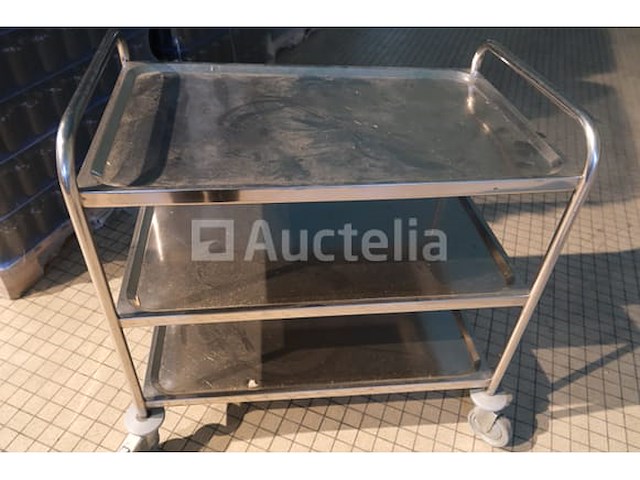 Verbeelen roestvrijstalen bedieningstrolley - afbeelding 5 van  5