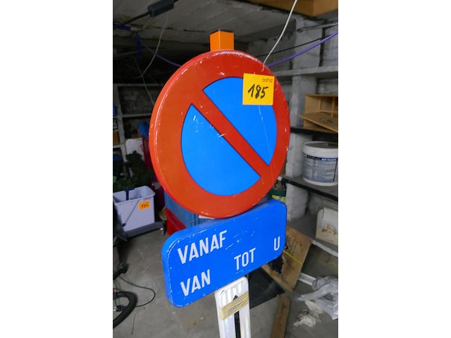 Verbodsbord met voet - afbeelding 2 van  3