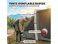 Verduistering 4-persoons opblaasbare kampeertent luchttent 5,8m - afbeelding 4 van  6