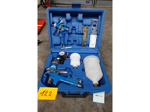 Verfspuitpistolen set tectake - afbeelding 1 van  3