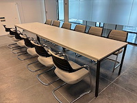 Vergadertafel + 12 vergaderstoelen - afbeelding 2 van  4