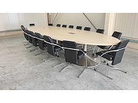 Vergadertafel + 18 stoelen - vergaderset - afbeelding 2 van  24