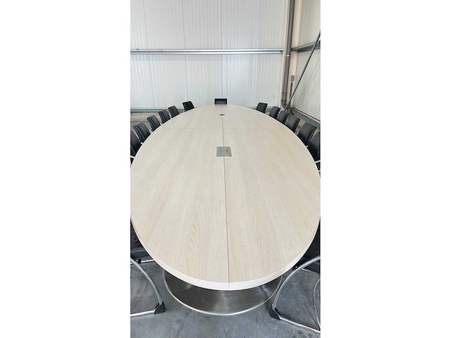 Vergadertafel + 18 stoelen - vergaderset - afbeelding 5 van  24