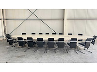 Vergadertafel + 18 stoelen - vergaderset - afbeelding 18 van  24
