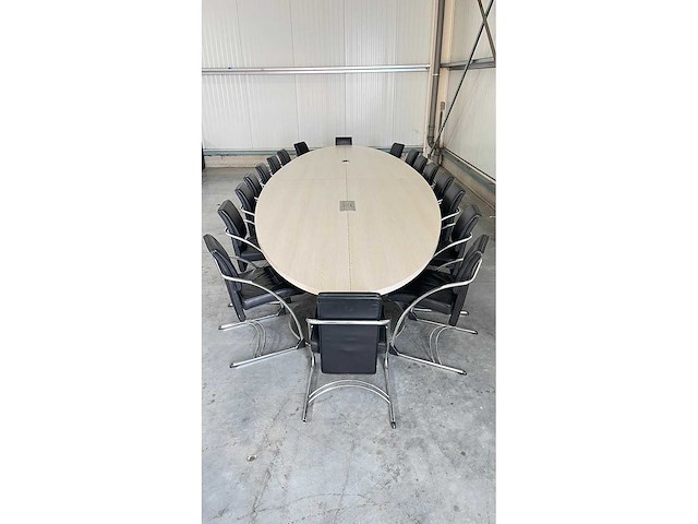 Vergadertafel + 18 stoelen - vergaderset - afbeelding 20 van  24