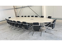 Vergadertafel + 18 stoelen - vergaderset - afbeelding 23 van  24