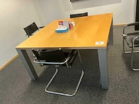 Vergadertafel + (4x) stoel - afbeelding 2 van  5