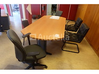 Vergadertafel + 6 stoelen - afbeelding 2 van  8