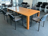 Vergadertafel + 6 stoelen - afbeelding 1 van  3