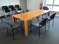 Vergadertafel + 6 stoelen - afbeelding 2 van  3
