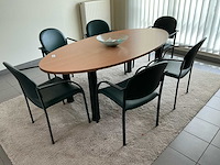 Vergadertafel + 6 stoelen - afbeelding 2 van  3