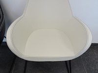 Vergadertafel + 6x lederlook kuipstoel profim - afbeelding 5 van  5