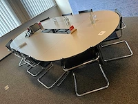 Vergadertafel + (8x) stoel - afbeelding 2 van  5