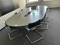 Vergadertafel + (8x) stoel - afbeelding 2 van  5