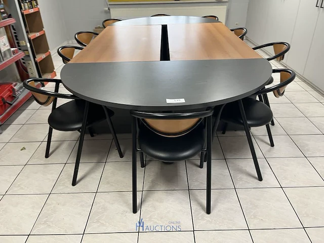 Vergadertafel met 10 stoelen - afbeelding 2 van  5
