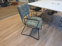 Vergadertafel met 3 design stoelen h&h bulo - afbeelding 4 van  8