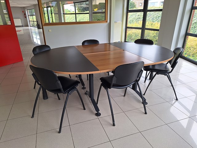 Vergadertafel met 6 stoelen - afbeelding 1 van  4