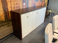 Vergadertafel met 8 zetels en bijhorende kast - afbeelding 3 van  3