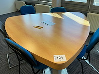 Vergadertafel + stoel (3x) - afbeelding 3 van  8